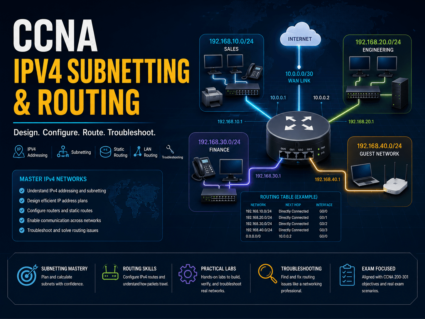 CCNA IPv4 Subnetting & Routing cover